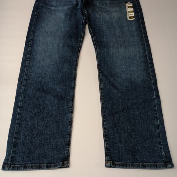 Lee Active Stretch Slim Straight Jeans Men's Size 36x30 Blue - Picture 4 of 8